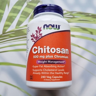 Chitosan Plus Chromium 500 mg 240 Capsules (Now Foods) ลดน้ำหนัก ลดความหิว