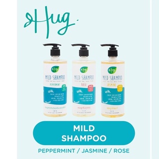 Hug Organic Mild Shampoo 500ml [Peppermint / Rose / Jasmine]