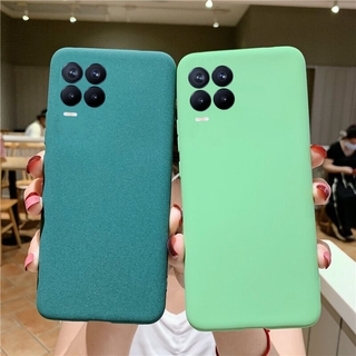 เคสโทรศัพท Phone Case Realme 8 5G GT C11 2021 C21 C25 Narzo 30A Realme 7 5G เคส Frosted Feel Silicone TPU Soft Cover Lens Protection Phone Cover