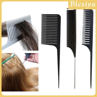 [Blesiya] หวีฟอยล์ไฮไลท์สีดํา 3 ชิ้น