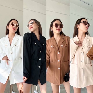 NEW IN💥oversized blazer🤎🖤(490฿)