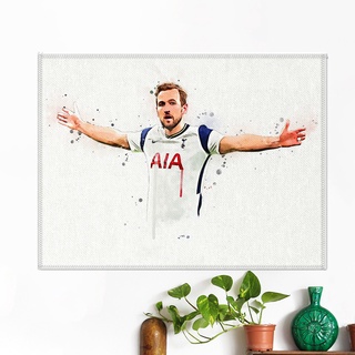 โปสเตอร์ ผ้าแคนวาส แฮร์รี่ เคน (1) ทีมทอตนัมฮอตสเปอร์ Harry Kane Tottenham Hotspurs ภาพวาด ศิลปะ นักบอล นักฟุตบอล