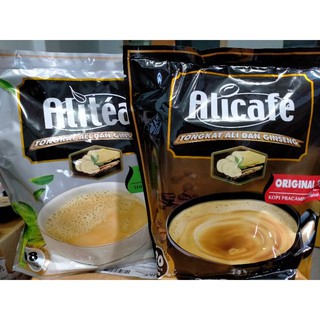 ชา  Alitea  สูตรผสมโสมและกาแฟ Alicafe สูตรผสมโสม