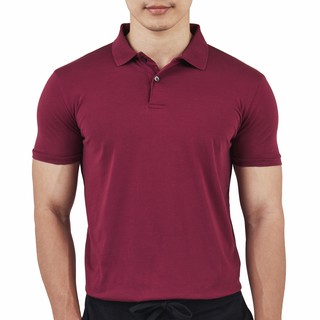 Noxx Polo T-shirt: เสื้อยืด โปโล สีแดงเบอกันดี