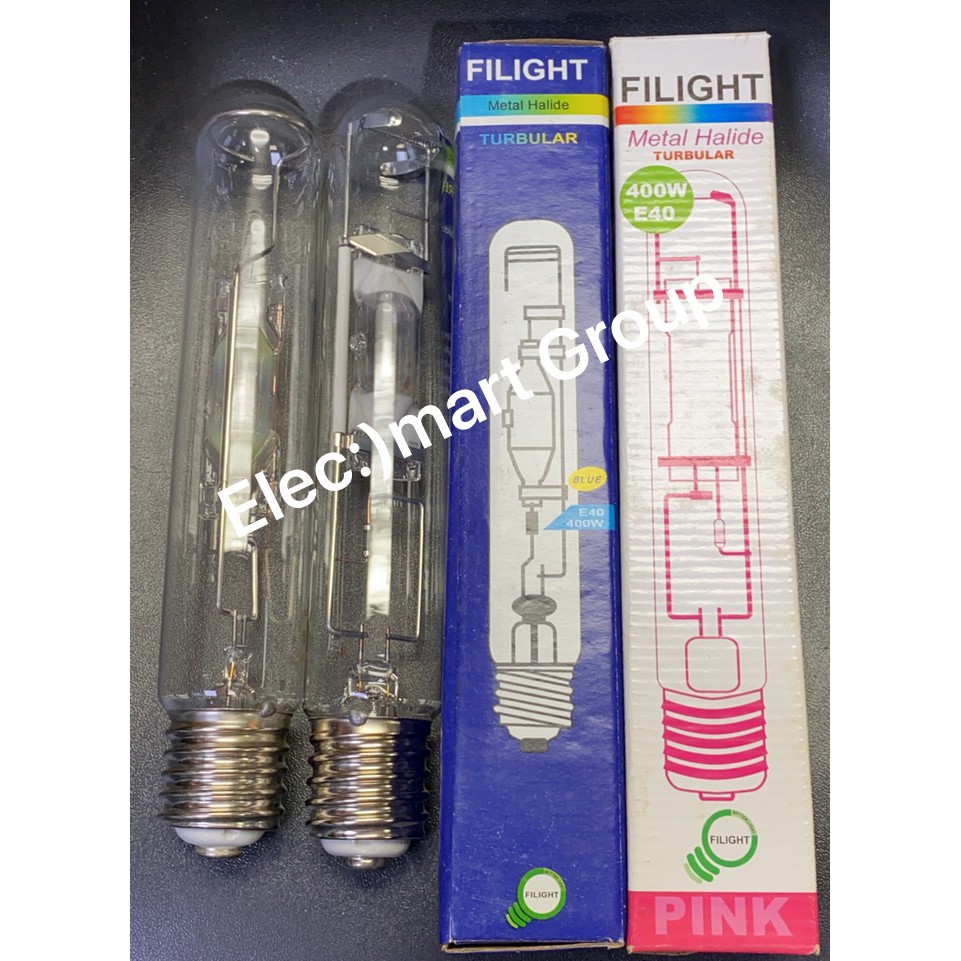 หลอดไฟเมทัลฮาไลด์แสงขาว หลอดปลูกต้นไม้ พืชน้ำ โซเดียม แสงส้ม  E40 250W 400W / Metal Halide Lamp  สีฟ้า, สีเขียว, สีชมพู