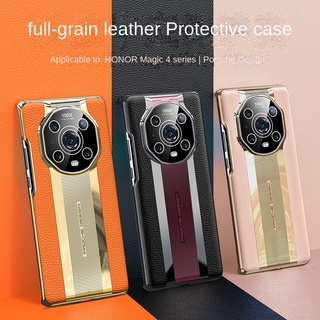 เคสโทรศัพท์มือถือ หนังแท้ กันกระแทก สําหรับ Honor Magic4 Pro