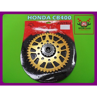 HONDA CB400 "JOMTHAI" (15T) REAR SPROCKET "GOLD" // สเตอร์หลัง "จอมไทย" 15 ฟัน สีทอง สินค้าคุณภาพดี