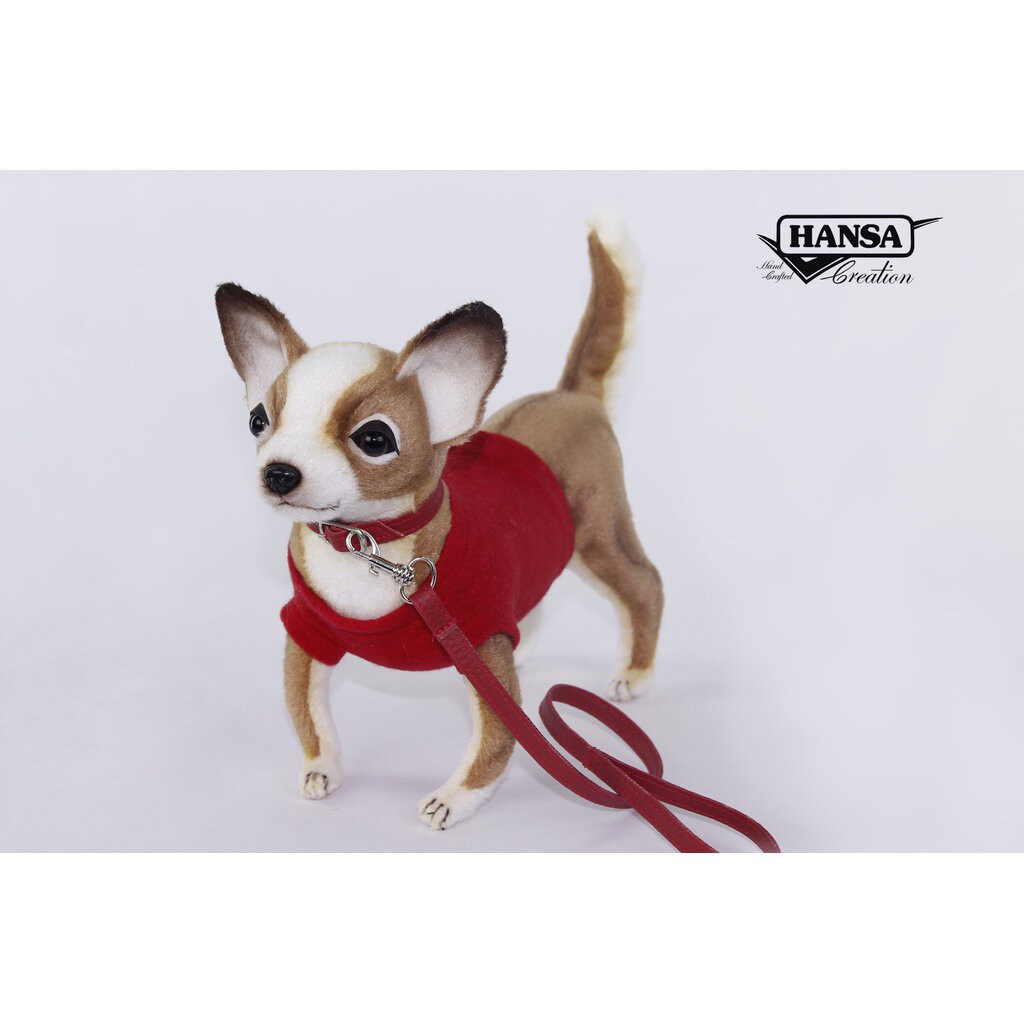 7551 Chihuahua w/Red Shirt - ตุ๊กตาหมาชิวาว่า