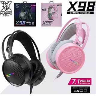 หูฟังเกมมิ่ง Nubwo X98 Gaming Headset 7.1 Virtual Surround Sound USB Headphone หูฟัง