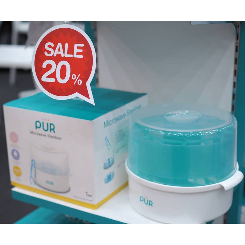 🔥ลดแรง🔥 หม้อนึ่งขวดนม PUR สำหรับเตาไมโครเวฟ Microwave Sterilizer ⚠️ของแท้ ศูนย์ไทย 100%⚠️ ยี่ห้อ PUR