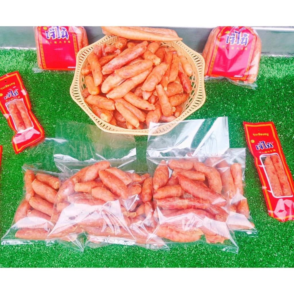 กุนเชียงหมูไม่ได้ขนาด ตราเจ๊ไน้ แพคละ450g จากโรงงาน