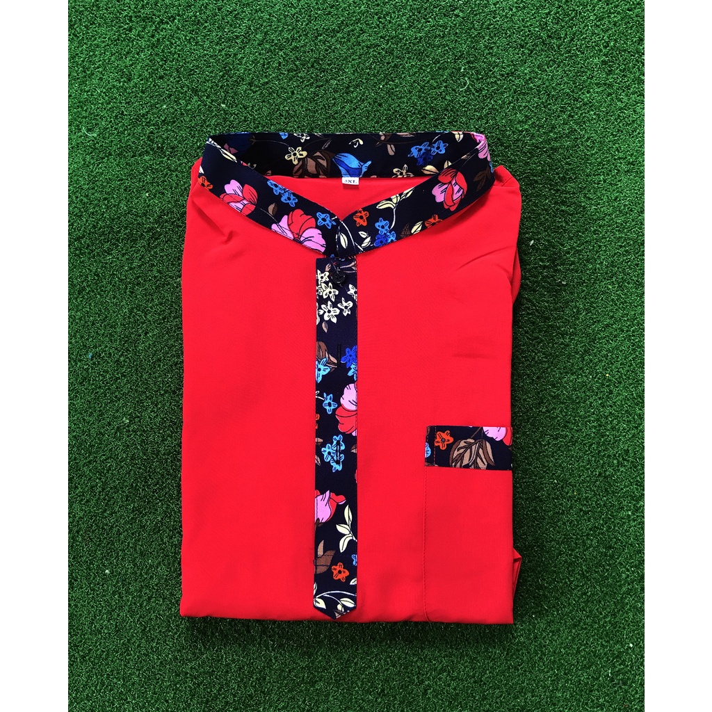 PLUS SIZE KURTA AVI KURTA LELAKI SAIZ BESAR LONG SLEEVE GREEN [3XL-9XL] BODY 52-76 INCHES