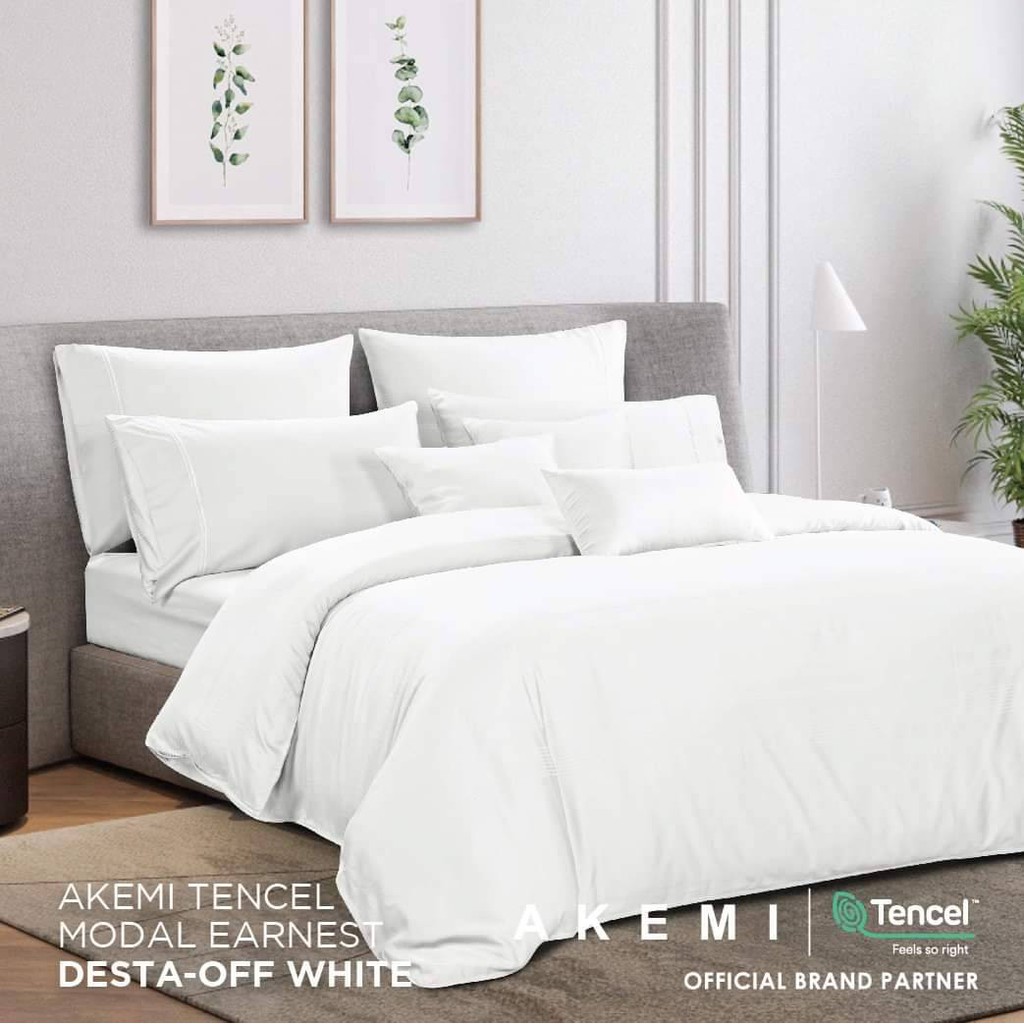 [ราคาโปร] Akemi ผ้าปูที่นอน 3.5 ฟุต 3 ชิ้น TENCEL MODAL รุ่น Earnest Dobby