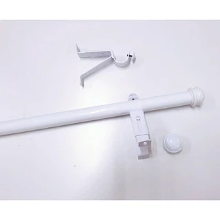 (ใส่โค้ดลด 120 ฿) ราวม่าน หัวเข้ามุม อุปกรณ์ครบชุด (สินค้าพร้อมส่ง)