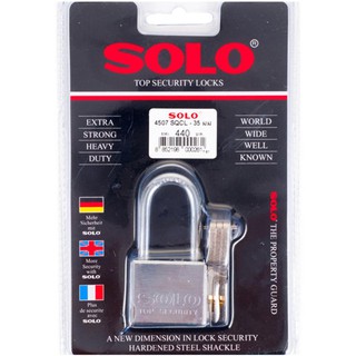 กุญแจลูกปืน SOLO 4507SQC-35L 35 มม.SOLO 35MM 4507SQC-35L SS PADLOCK