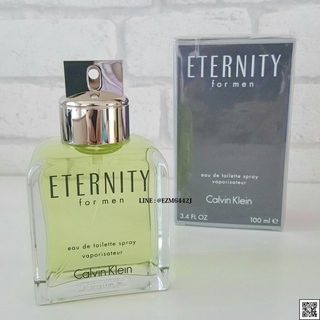 น้ำหอมแท้ CALVIN KLEIN CK ETERNITY FOR MEN EAU DE TOILETTE SPRAY 100 ML ของใหม่ กล่องขายซีล