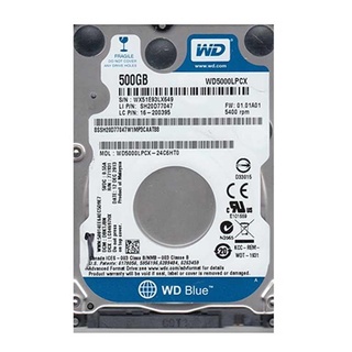 HDD WD 2.5" 500GB BLUE 5400RPM Model : WD5000LPZX-3YEAR