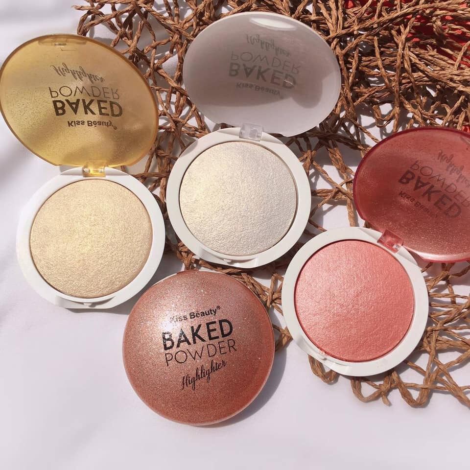 Kiss Beauty BAKED Powder ไฮไลท์หน้าฉ่ำวาว มีเลือกใช้ถึง 4 สี เนื้อมี ...