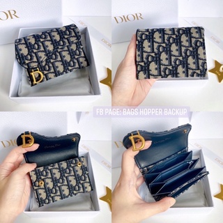 New‼️Dior card holder 5 ช่อง navy ของแท้💯