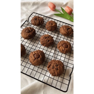 คุกกี้นิ่มดาร์คช็อค | Soft Dark Chocolate Cookies