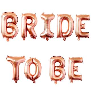 ลูกโป่งฟอยล์ รูปตัวอักษร Bride To Be Hanging ขนาด 16 นิ้ว สําหรับตกแต่งงานแต่งงาน ปาร์ตี้สละโสด