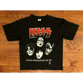 เสื้อยืดลายกราฟฟิก Kiss Alive Worldwide 96 97 I Want