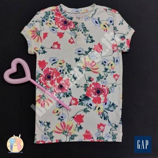 ของใหม่ เสื้อยืด GAP เด็กหญิง แขนสั้น ลายดอกไม้