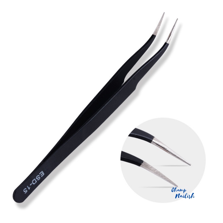 คีมคีบเพชร คีบอะไหล่ชิ้นเล็กๆ หนีบขนตา อย่างดี tweezer รูปที่ 4