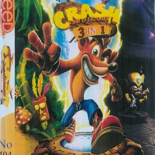 แผ่นเกมส์ PS2 Crash Bandicoot 3in1