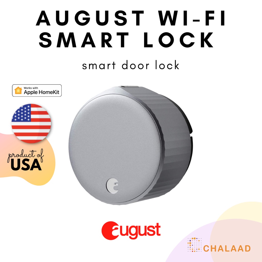 August Wi-Fi Smart Lock, (รุ่นที่ 4) – HomeKit, Google Home, Alexa