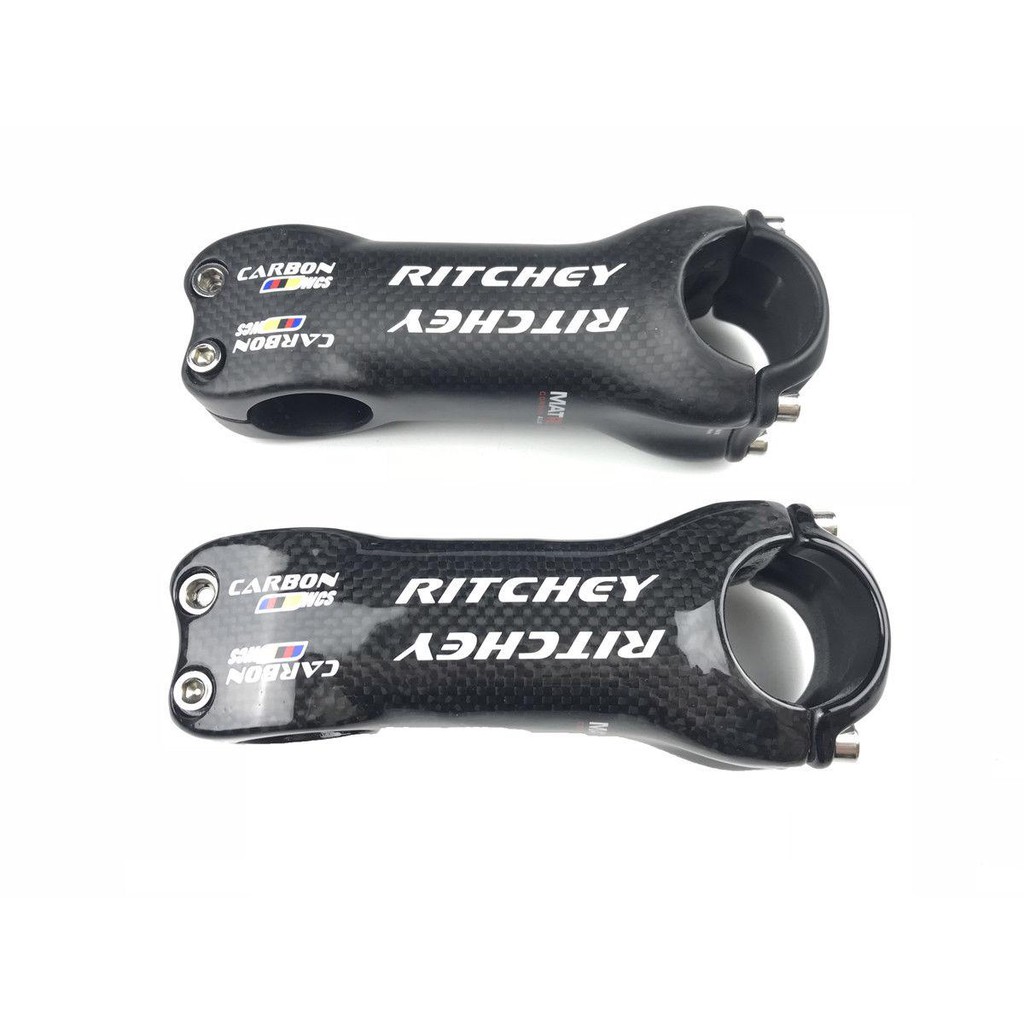 Ritchey WCS ขาตั้งจักรยาน คาร์บอนไฟเบอร์ ผิวด้าน 3k 6°/17° คอแฮนด์จักรยาน MTB 70-120 มม.