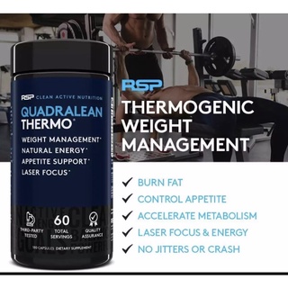 RSP Nutrition​ QUADRA​LEAN​ THERMOแฟตเบิร์นสูตรมีคาเฟอีน(90cap)