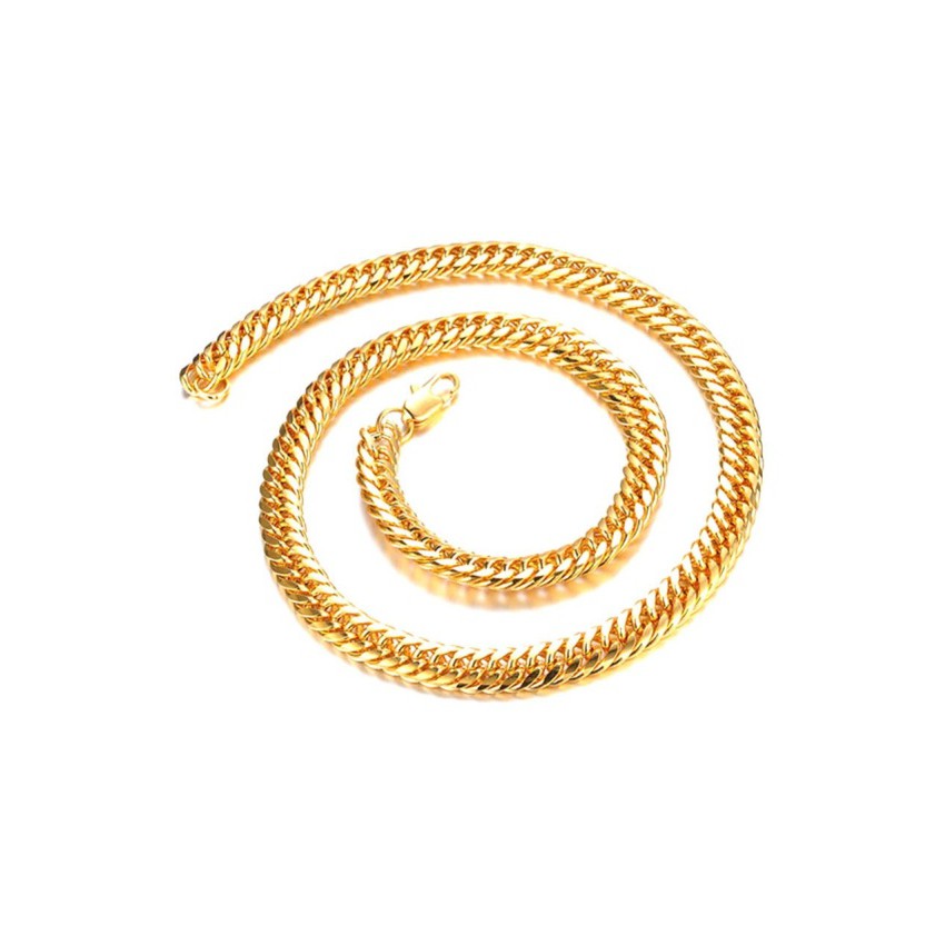 TANITTgems สร้อยคอสำหรับผู้ชายทองคำ 24Kgp NL41253 - Gold (น้ำหนัก 5บาท)