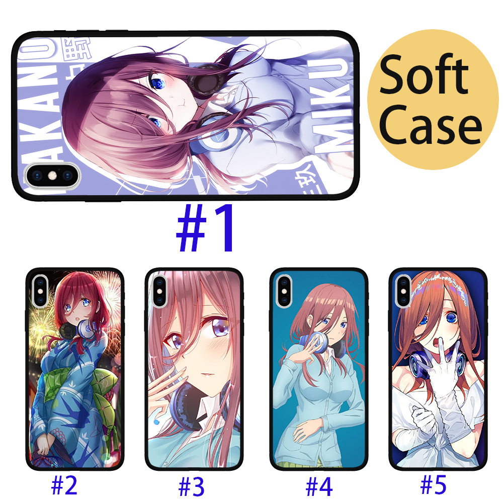 Miku Nakano อะนิเมะปลอกซิลิโคนสําหรับ Realme C17 C1 Narzo 20 Pro Q 5 6S 7i 7 นุ่มเคสโทรศัพท์กันกระแท