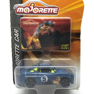 Majorette Stunt Heroes - no.5 - Stunt Heroes - Blue Color /scale 1/64 (3 inches) Package with Card