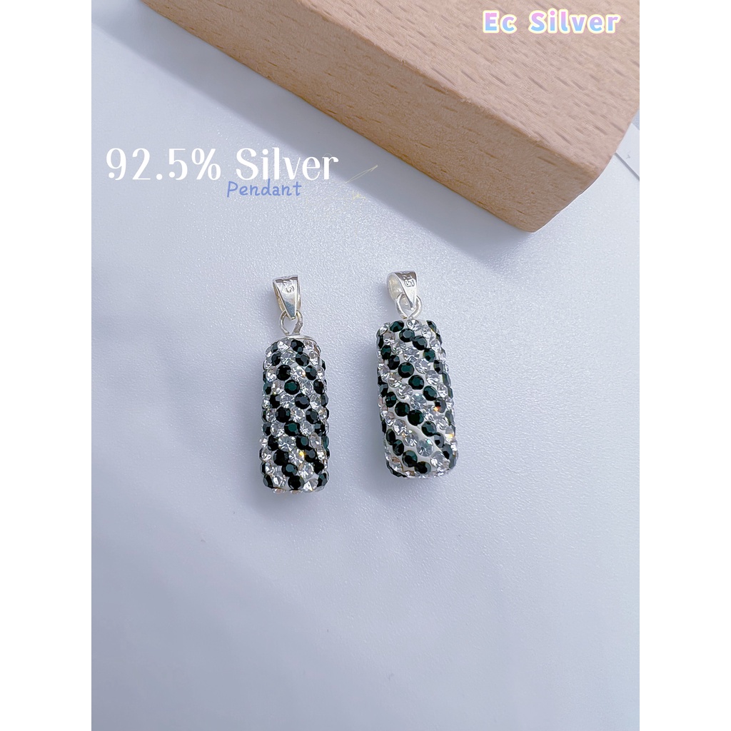 (G33) เงิน 925 Loket Krystal / จี้คริสตัล
