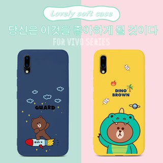 เคสโทรศัพท์มือถือลายการ์ตูนหมีสําหรับ Vivo S 1 Pro Y 12 Y 15 Y 17 Y 11 2019 Y 19 V 11 I V 9 V 15 V 17 Pro Vivo Y 91 Y 91 C Y 93 Y 95 Y 5 S Z 3 Z 3 I Z 5 I Y 85 Y 89 V 9กรณีที่โทรศัพท์