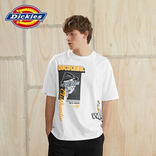 【พร้อมส่ง】เสื้อยืด พิมพ์ลายกราฟฟิติ Dickies ทรงหลวม แฟชั่นฤดูร้อน สําหรับผู้ชาย 010269