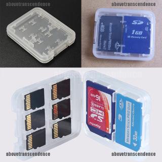 Atd✿กล่องเก็บการ์ดหน่วยความจํา Micro SD TF SDHC MSPD 8 ช่อง