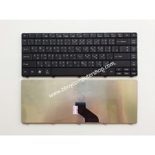 ACER Keyboard คีย์บอร์ด Aspire E1-421 E1-421G E1-431 E1-431G E1-471 E1-471G P/N:AEZQZ-01010 ไทย-อังกฤษ