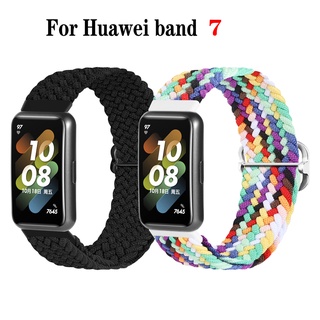 สายรัดข้อมือไนล่อน ยืดหยุ่น ปรับได้ สําหรับ Huawei Band 7