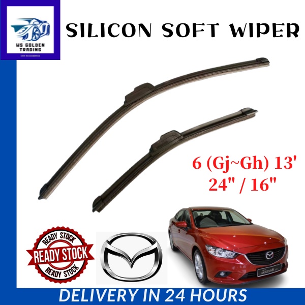 ที่ปัดน้ําฝนซิลิโคนอ่อนนุ่มสําหรับ MAZDA 6 (Gj~Gh) 13