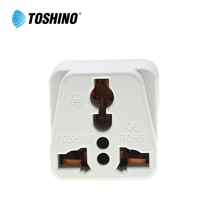 ปลั๊กไฟ Adapter Conversion Toshino รุ่น PS-18E เต้ารับปลั๊กไฟ แบบ Universal  ปลั๊กแปลง 3 ขา อุปกรณ์ต