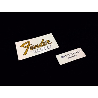 โลโก้หัวกีตาร์ Fender Duo-Sonic ll