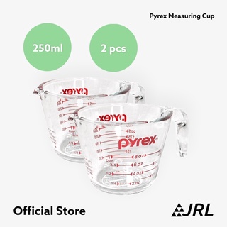 (2 ใบ) Pyrex Measuring Cup 250 ml / 8 oz แก้วตวง ทนความร้อน