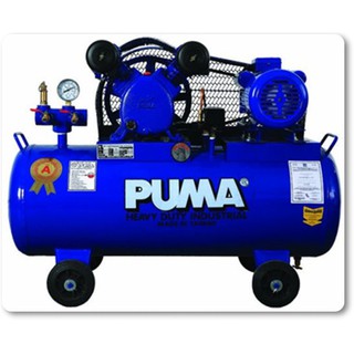 ปั๊มลม รุ่น PP-22 PUMA พร้อมมอเตอร์ 2HP 220V มอเตอร์ มิตซูบิชิ 2HP ถัง 148L. (2 ลูกสูบ)