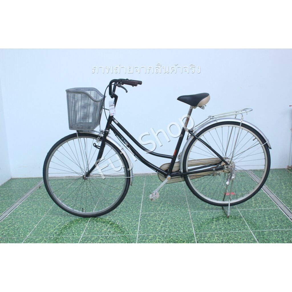 จักรยานแม่บ้านญี่ปุ่น - ล้อ 27 นิ้ว - ไม่มีเกียร์ - สีดำ [จักรยานมือสอง]