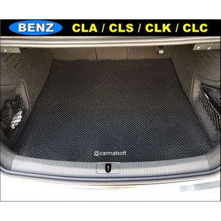 แผ่นท้ายรถ BENZ CLA , BENZ CLS , BENZ CLK , BENZ CLC พรมกระดุมเม็ดเล็กpvc เข้ารูป ตรงรุ่นรถ