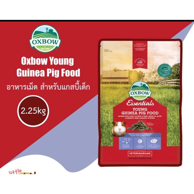 Oxbow Young Guinea Pig Food 2.25 kg อาหารเม็ดอ็อกโบว์ สำหรับแกสบี้เด็ก