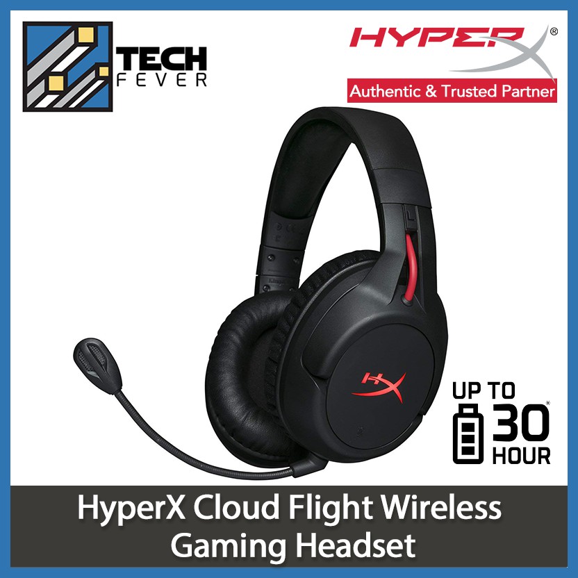 ღღ Original Hyperx Cloud Flight Wireless Gaming Headset Hx Hscf Bk Am Cvmo Shopee Thailand
